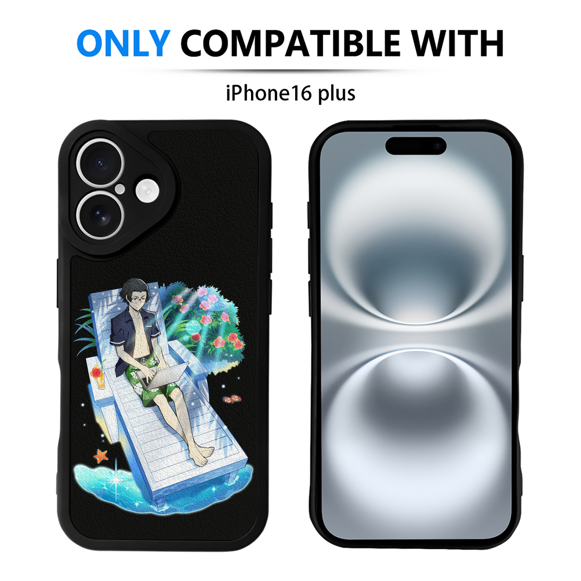 （画像用） 文豪ストレイドッグス Bungo Stray Dogs 【iPhone 16シリーズ対応】シリコンスマホケース（レザー調） 材質：シリコン